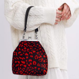 Rote und schwarze Tasche