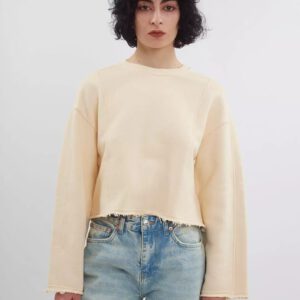 Weißes Sweatshirt