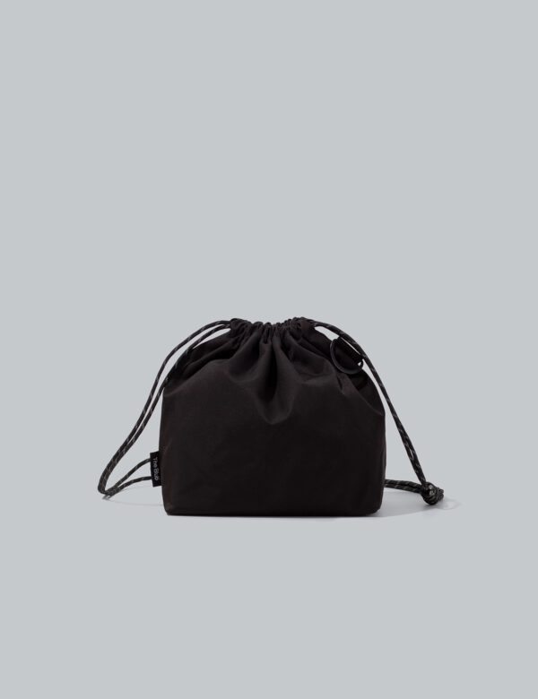 Schwarze Ledertasche