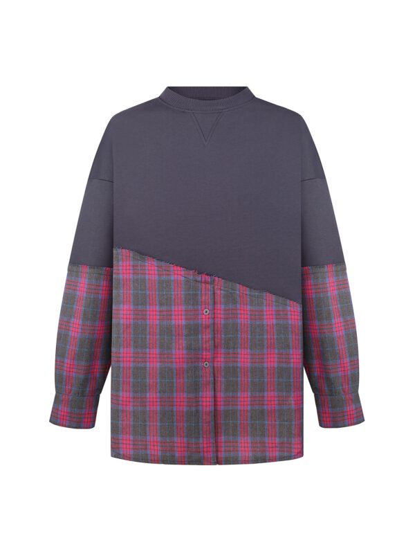 Schwarz-blaues Sweatshirt - Image 3